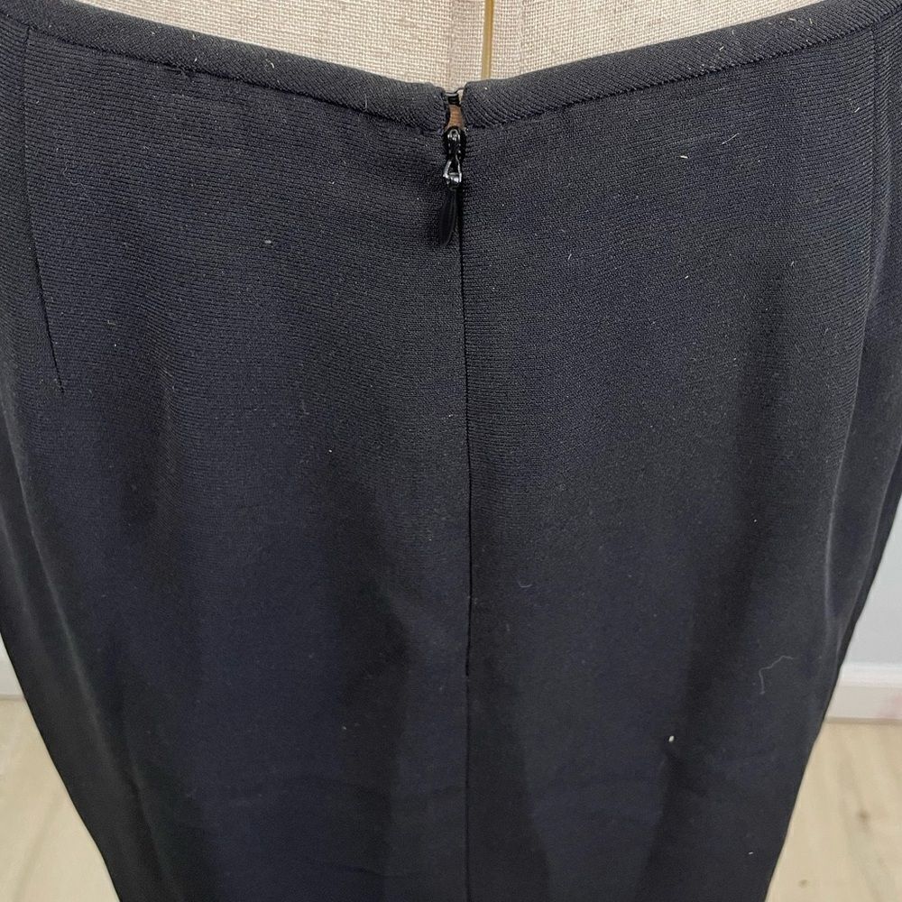 Sag Harbor Suit Black Maxi Skirt Size 10 EUC - Picture 4 of 5